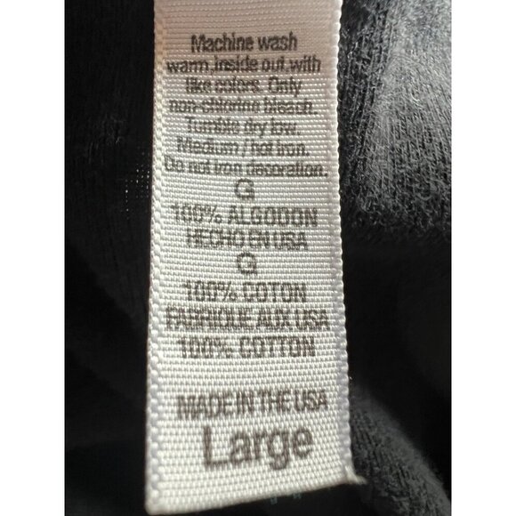 Vintage Y2K black v-neck tshirt It's 5 O'Clock Somewhere rhinestones retro sz L - Picture 5 of 8